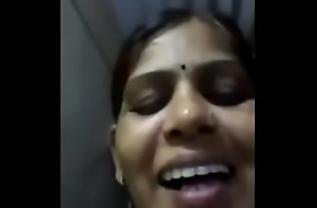 Indian aunty selfie video